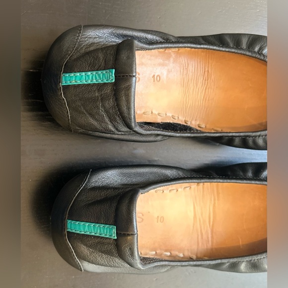 Tieks Woman's Black Leather Ballet Flats Size 10 - Picture 6 of 11